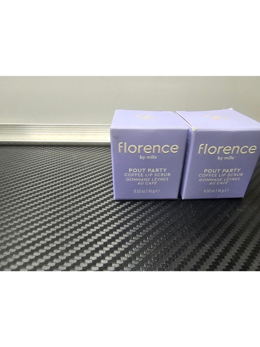 2x Florence By Mills Pout Party Coffee Lip Scrub .52 oz  New In Box